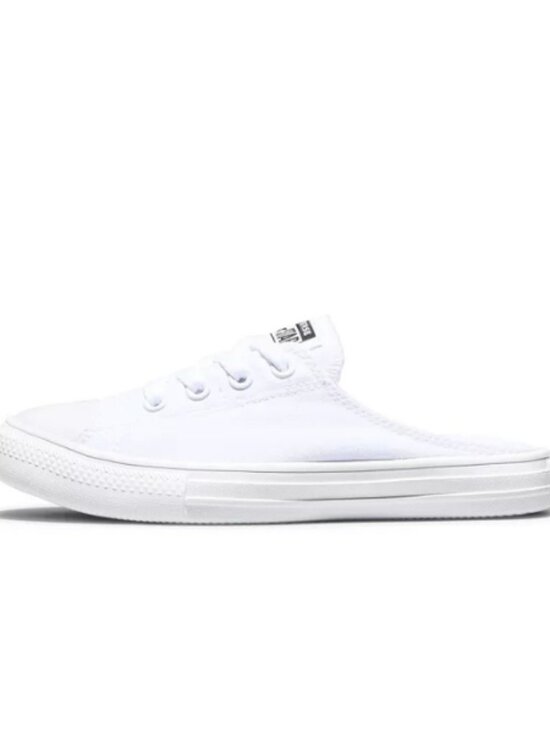 Converse Women's Backless Slip On Sneakers White Canvas Mule Size 6.5 - Picture 3 of 5